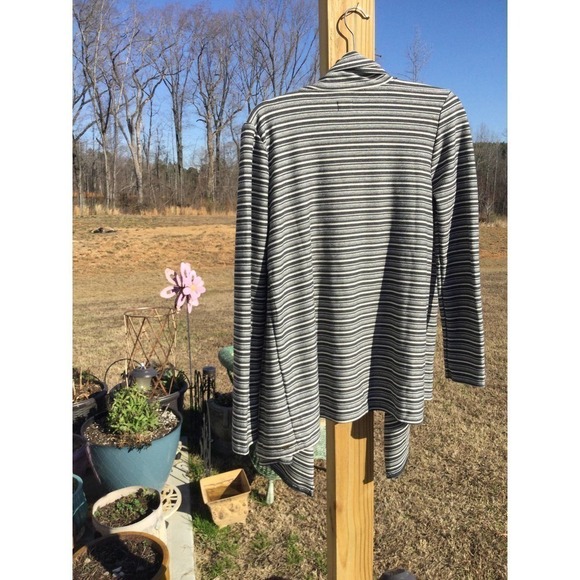 O’Neill size medium open striped cardigan women comfy business casual m woman - Picture 9 of 9